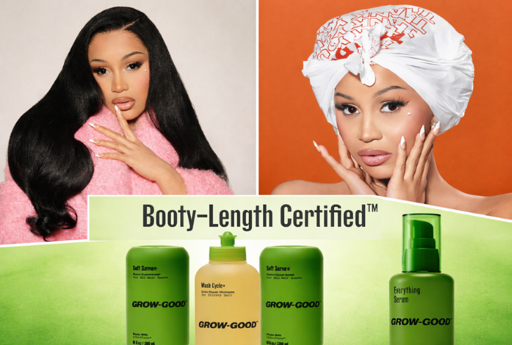 Cardi B promoting hair care products