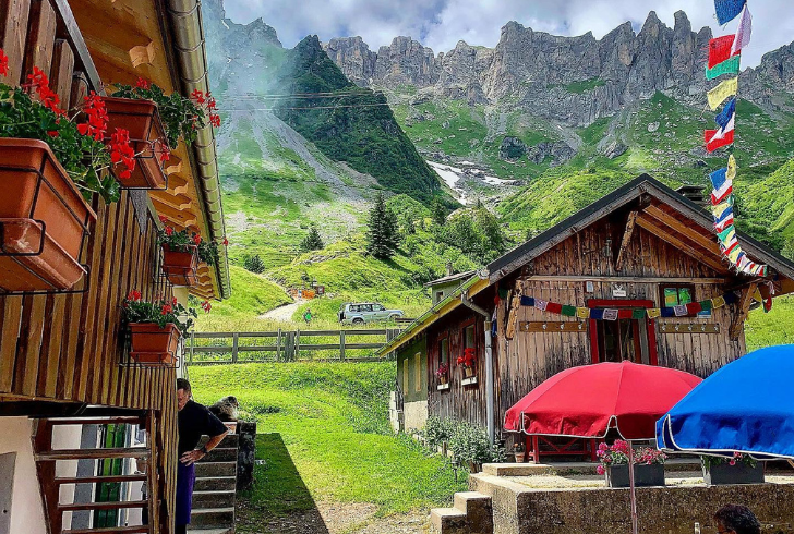 Scenic views on Tour du Mont Blanc hike